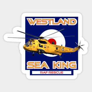 Westland Sea King Search and rescue helicopter in RAF roundel, Sticker